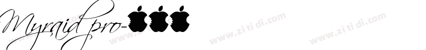 Myraid pro字体转换